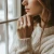 Oval Lab Created Diamond Hidden Halo Solitaire with Accents Engagement Ring in White Gold with Open Bridge (MVSLG1704-W)
