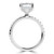Emerald Lab Created Diamond Hidden Halo Solitaire with Accents Engagement Ring in White Gold (MVSLG1711-W)