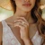 Pear Lab Created Diamond Hidden Halo Solitaire with Accents Engagement Ring in Rose Gold & White Gold  (MVSLG1712-R)