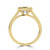 Cushion Lab Created Diamond Vintage Bezel Set Solitaire Engagement Ring in Yellow Gold (MVSLG1717-Y)