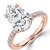 Pear Lab Created Diamond Solitaire with Accents Engagement Ring in Rose Gold (MVSLG1719-R)