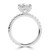 Pear Lab Created Diamond Solitaire with Accents Engagement Ring in White Gold (MVSLG1719-W)