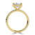 Pear Lab Created Diamond Solitaire with Accents Engagement Ring in Yellow Gold (MVSLG1719-Y)