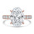 Oval Lab Created Diamond Solitaire with Accents Engagement Ring in Rose Gold (MVSLG1720-R)