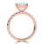 Oval Lab Created Diamond Solitaire with Accents Engagement Ring in Rose Gold (MVSLG1720-R)