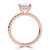 Cushion Lab Created Diamond Solitaire with Accents Engagement Ring in Rose Gold (MVSLG1721-R)