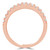 Round Diamond Semi-Eternity Wedding Band Ring in Rose Gold (MVSXB0008-R)