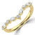Marquise Diamond Tiara Semi-Eternity Wedding Band Ring in Yellow Gold Alternating Marquise & Round Set Diamonds (MVSXB1135-Y)