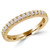 Round Diamond Semi-Eternity Wedding Band Ring in Yellow Gold (MVSXB0008-Y)