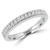 Round Diamond Semi-Eternity Wedding Band Ring in White Gold (MVSXB0009-W)