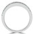 Round Diamond Semi-Eternity Wedding Band Ring in White Gold (MVSXB0009-W)