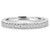Round Diamond Semi-Eternity Wedding Band Ring in White Gold (MVSXB0011-W)