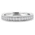 Round Diamond Semi-Eternity Wedding Band Ring in White Gold (MVSXB0013-W)