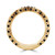 Round Black Diamond Semi-Eternity Wedding Band Ring in Yellow Gold (MVSXB0032-Y)