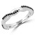 Round Black Diamond Infinity Semi-Eternity Wedding Band Ring in White Gold (MVSXB0033-W)