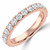 Round Diamond Semi-Eternity Wedding Band Ring in Rose Gold (MVSXB0039-R)