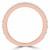 Round Diamond Semi-Eternity Wedding Band Ring in Rose Gold (MVSXB0039-R)