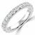 Round Diamond Semi-Eternity Wedding Band Ring in White Gold (MVSXB0039-W)
