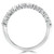 Round Diamond Semi-Eternity Wedding Band Ring in White Gold (MVSXB0044-W)