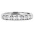 Round Diamond Seven-Stone Semi-Eternity Wedding Band Ring in White Gold (MVSXB0045-W)