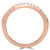 Round Diamond Semi-Eternity Wedding Band Ring in Rose Gold (MVSXB0046-R)
