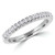 Round Diamond Semi-Eternity Wedding Band Ring in White Gold (MVSXB0046-W)