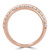 Round Diamond Semi-Eternity Wedding Band Ring in Rose Gold (MVSXB0052-R)