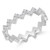 Round Diamond Zigzag Eternity Wedding Band Ring in White Gold (MVSXB0065-W)