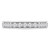Round Diamond Half Hexagon Semi-Eternity Wedding Band Ring in White Gold (MVSXB0069-W)