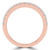 Round Diamond Two-Row Semi-Eternity Wedding Band Ring in Rose Gold (MVSXB0077-R)