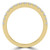 Round Diamond Two-Row Semi-Eternity Wedding Band Ring in Yellow Gold (MVSXB0077-Y)