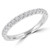 Round Diamond Semi-Eternity Wedding Band Ring in White Gold (MVSXB0085-W)