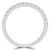 Round Diamond Semi-Eternity Wedding Band Ring in White Gold (MVSXB0085-W)