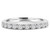 Round Lab Created Diamond Semi-Eternity Wedding Band Ring in White Gold (MVSXB1002-W)
