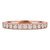 Round Lab Created Diamond Semi-Eternity Wedding Band Ring in Rose Gold (MVSXB1004-R)