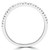 Round Lab Created Diamond Semi-Eternity Wedding Band Ring in White Gold (MVSXB1004-W)