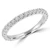 Round Lab Created Diamond Semi-Eternity Wedding Band Ring in White Gold (MVSXB1005-W)