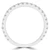 Round Lab Created Diamond Semi-Eternity Wedding Band Ring in White Gold (MVSXB1005-W)