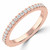 Round Lab Created Diamond Semi-Eternity Wedding Band Ring in Rose Gold (MVSXB1006-R)