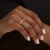 Round Lab Created Diamond Semi-Eternity Wedding Band Ring in Rose Gold (MVSXB1006-R)