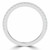 Round Lab Created Diamond Semi-Eternity Wedding Band Ring in White Gold (MVSXB1006-W)
