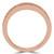 Round Lab Created Diamond Semi-Eternity Wedding Band Ring in Rose Gold (MVSXB1009-R)