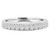Round Lab Created Diamond Semi-Eternity Wedding Band Ring in White Gold (MVSXB1010-W)