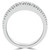 Round Lab Created Diamond Semi-Eternity Wedding Band Ring in White Gold (MVSXB1010-W)