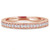 Round Lab Created Diamond Semi-Eternity Wedding Band Ring in Rose Gold (MVSXB1011-R)