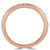 Round Lab Created Diamond Semi-Eternity Wedding Band Ring in Rose Gold (MVSXB1011-R)