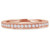 Round Lab Created Diamond Semi-Eternity Wedding Band Ring in Rose Gold (MVSXB1012-R)
