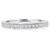 Round Lab Created Diamond Semi-Eternity Wedding Band Ring in White Gold (MVSXB1012-W)