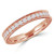 Round Lab Created Diamond Semi-Eternity Wedding Band Ring in Rose Gold (MVSXB1013-R)