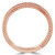 Round Lab Created Diamond Semi-Eternity Wedding Band Ring in Rose Gold (MVSXB1013-R)